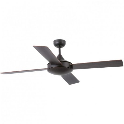 Faro Mallorca Ventilateur de Plafond avec Commande Pales Réversibles 59W Marron/Bois