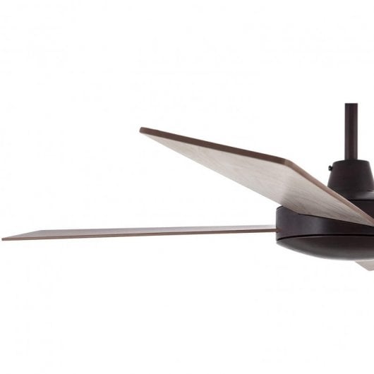 Faro Mallorca Ventilateur de Plafond avec Commande Pales Réversibles 59W Marron/Bois