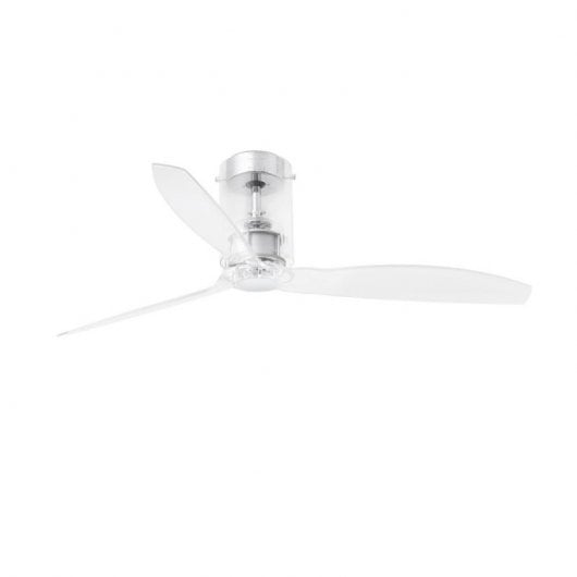 Ventilateur de plafond Faro Mini Tube Fan avec télécommande 32 W Transparent