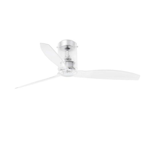 Deckenventilator Faro Mini Tube 32W 6 Stufen Transparent Fernbedienung DC Wintermodus
