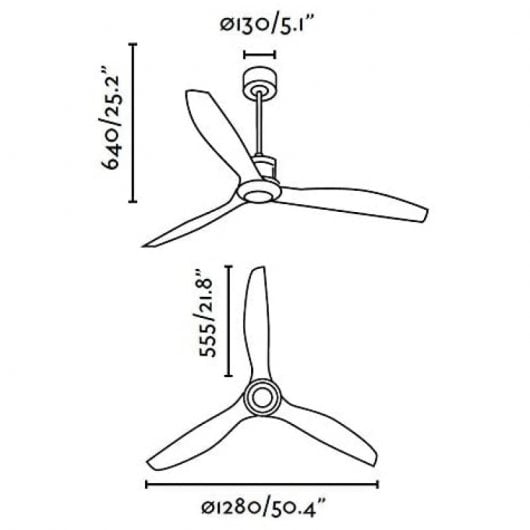 Faro Just Fan Deckenventilator mit Fernbedienung 32W Schwarz/Holz