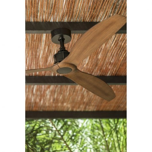 Faro Just Fan Deckenventilator mit Fernbedienung 32W Schwarz/Holz