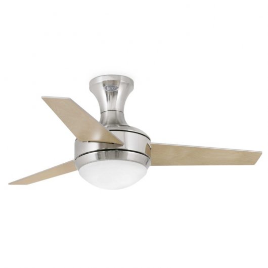 Faro Mini UFO Ventilador de Techo con Luz y Mando Aspas Reversibles 42W Gris/Arce