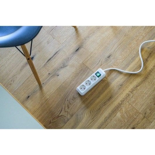Multiprise Brennenstuhl Eco-Line 3 Prises avec Interrupteur Sécurité 3 m Blanc