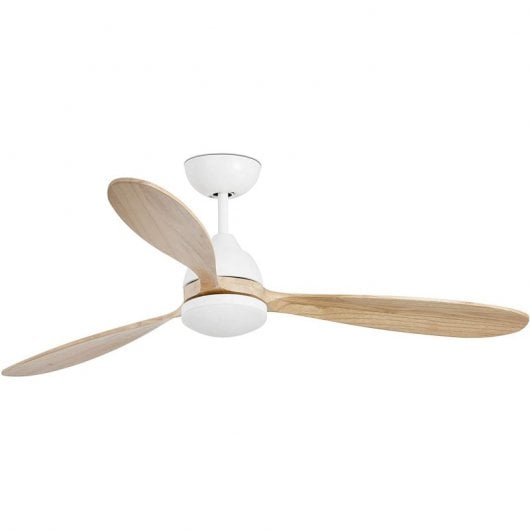 Faro Poros Ventilador de Techo con Luz y Mando 26W Blanco