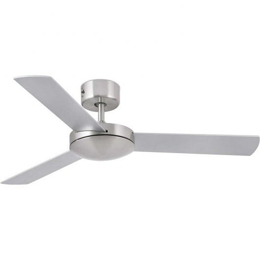 Faro Mini Mallorca Ventilador de Techo con Mando Aspas Reversibles 41W Níquel