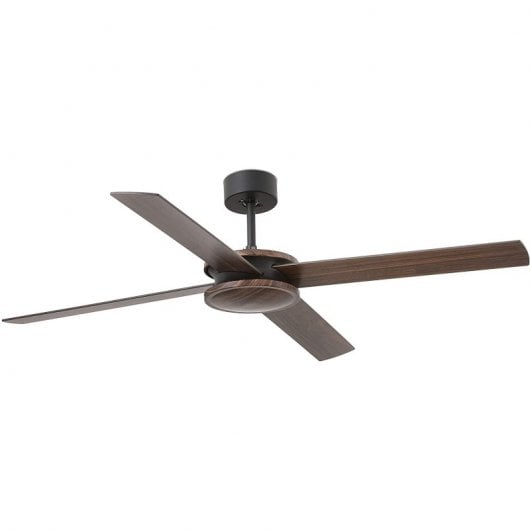Ventilateur de plafond Faro Pole avec télécommande 34 W Marron