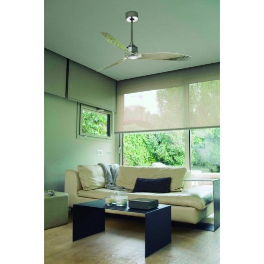 Faro Just Fan Ventilateur de Plafond avec Commande 32W Chrome