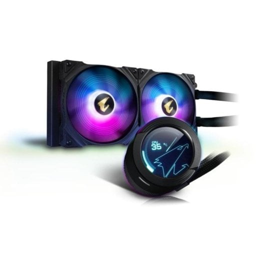 Flüssigkeitskühlung Gigabyte Aorus WaterForce X 280 2 ARGB Lüfter LCD
