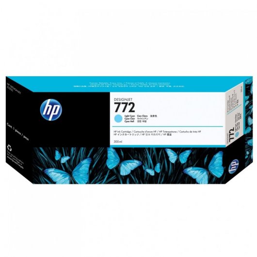 HP 772 Cartucho de Tinta Original Cian Claro