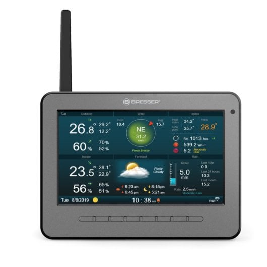 Centre météo professionnel Bresser Station météo WIFI 7 en 1