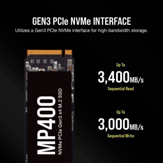 Corsair MP400 2 To SSD M.2 NVMe PCIE Gen3 x4