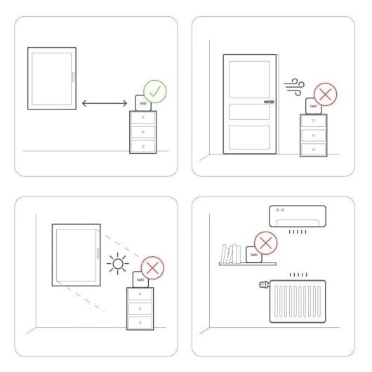 Support pour Thermostat Intelligent Tado Pose sur Table Sans fil pour Chauffage et Climatisation