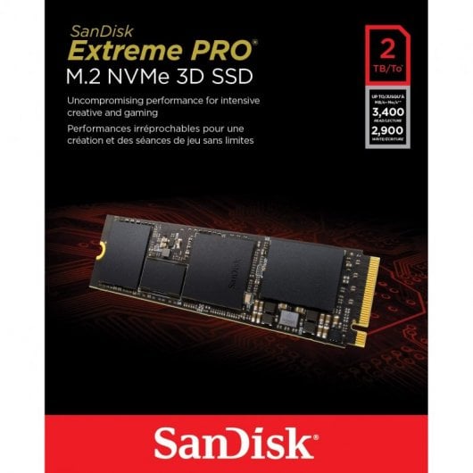 SanDisk Extreme Pro SSD 2TB PCI-E M.2 MVNe 3D