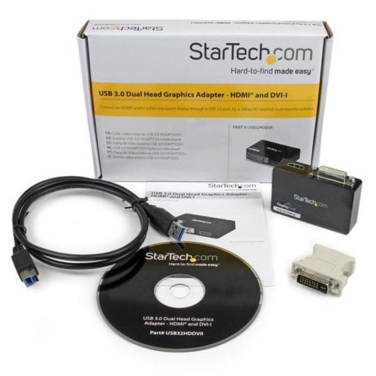 StarTech.com USB32HDDVII adattatore grafico USB 2048 x 1152 Pixel Nero