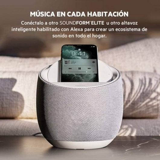 Belkin SoundForm Altavoz inteligente HiFi con Cargador Inalámbrico Negro