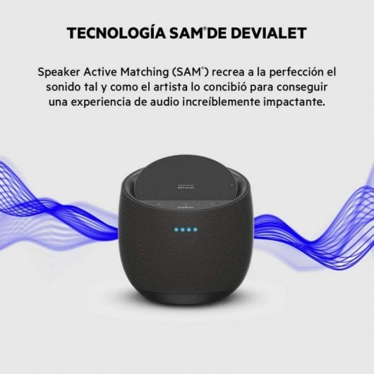 Belkin SoundForm Altavoz inteligente HiFi con Cargador Inalámbrico Negro