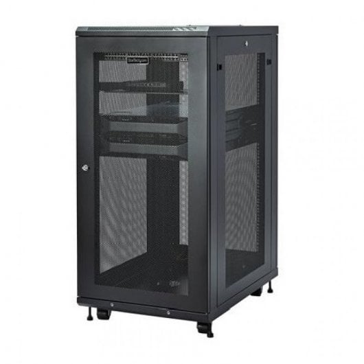 StarTech.com RK2433BKM Rack 24U Freistehendes Gestell Schwarz