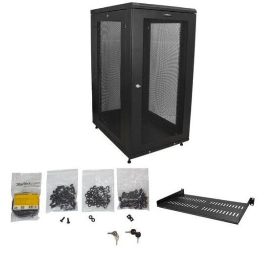 StarTech.com RK2433BKM Rack 24U Freistehendes Gestell Schwarz