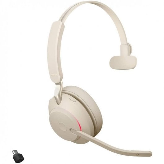 Jabra Evolve2 65 Headset Monoaural Bluetooth Bege