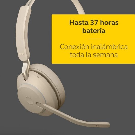 Jabra Evolve2 65 Headset Monoaural Bluetooth Bege