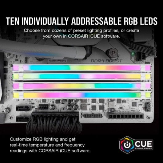 Corsair Vengeance RGB Pro CMW32GX4M2E3200C16W Speichermodul 32 GB 2 x 16 GB DDR4 3200 MHz