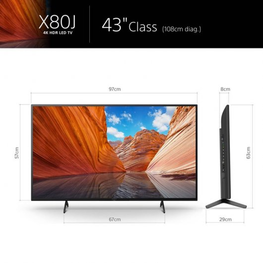 Sony KD43X80JPAEP 43" LED UltraHD 4K HDR