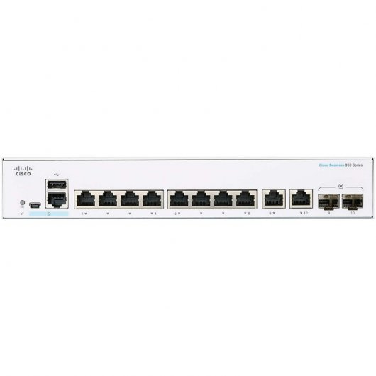 Commutateur Cisco CBS350-8T 8 ports Gigabit + 2 SFP