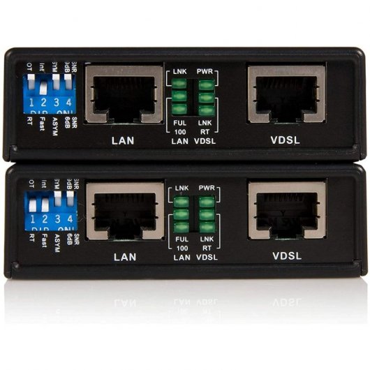 StarTech 110VDSLEXTEU Kit Extensor Ethernet 10/100 VDSL2 Negro