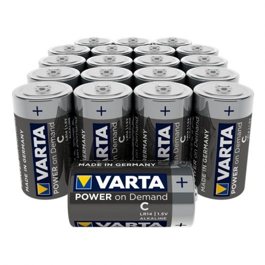 Varta Power On Demand 1 Pack de 20 Piles Alcalines C/LR14 1,5V