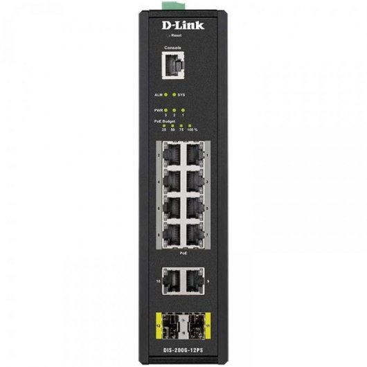 Commutateur D-Link DIS-200G-12PS 12 ports Gigabit + 2 SFP