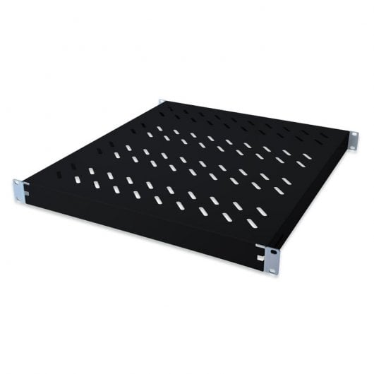 Digitus Balda con Carril de Fijación Variable de 350mm a 550mm para Armarios de 483mm 19" 1U Negra