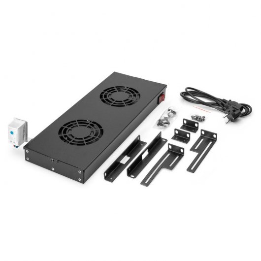 Digitus DN-19 FAN-2-HO-SW Rack Zubehör Lüftertafel