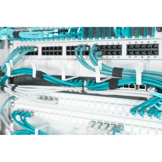 Digitus Cable Management Panel avec 5 anneaux 40x60mm 19" Gris