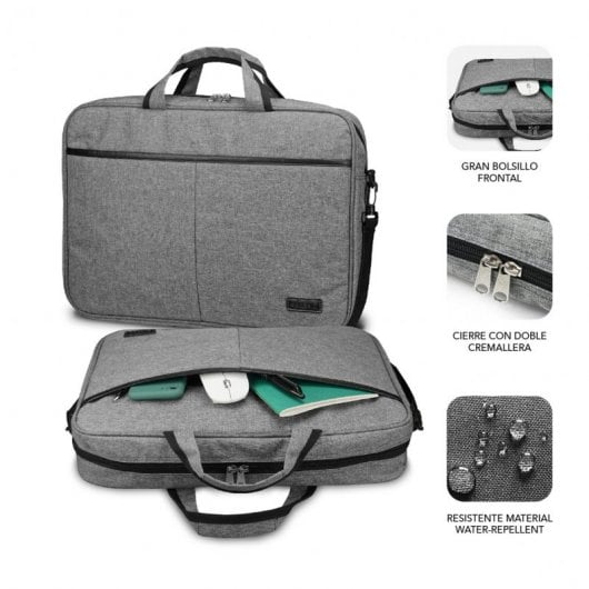 Subblim Elite Maletín para Portátil hasta 14" Gris