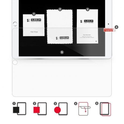 Protecteur en verre trempé Subblim Extreme pour iPad 10,2" 7e/8e génération