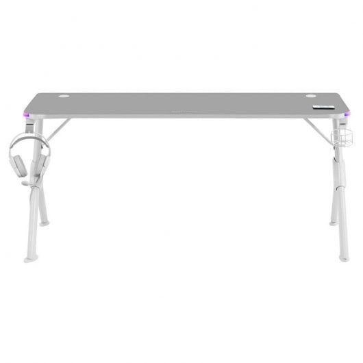 Mars Gaming MGDXL RGB Mesa Gaming 160x60cm Blanca