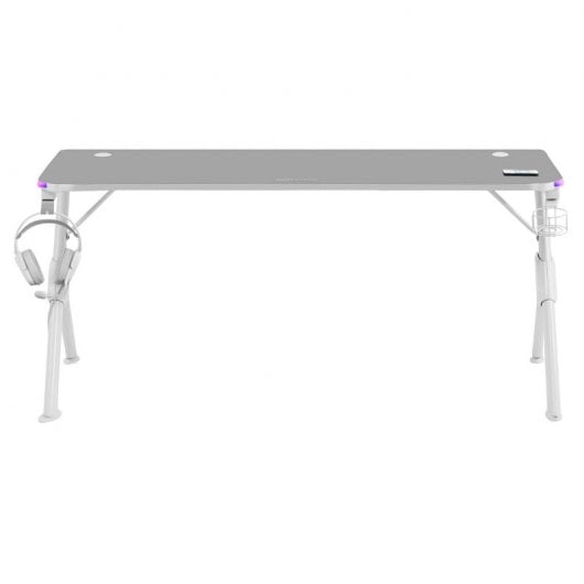 Tavolo da gioco Mars Gaming MGDXL RGB 160x60 cm Bianco