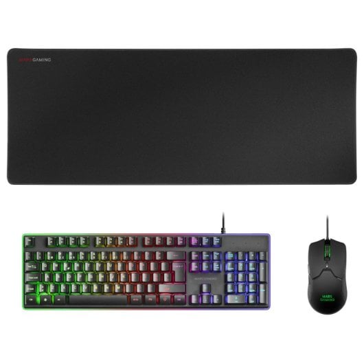 Mars Gaming MCPX Combo Gaming Teclado + Rato + Tapete XXL (PT)