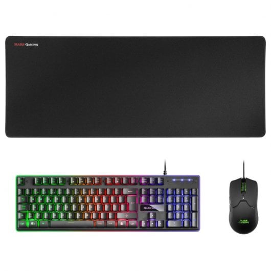 Mars Gaming MCPX Combo Gaming Teclado + Rato + Tapete XXL (PT)