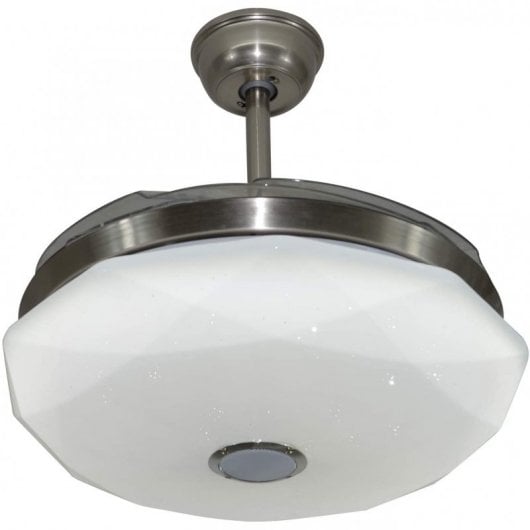 Fabrilamp Jazz Ventilador de Techo con Luz y Mando 25W Blanco