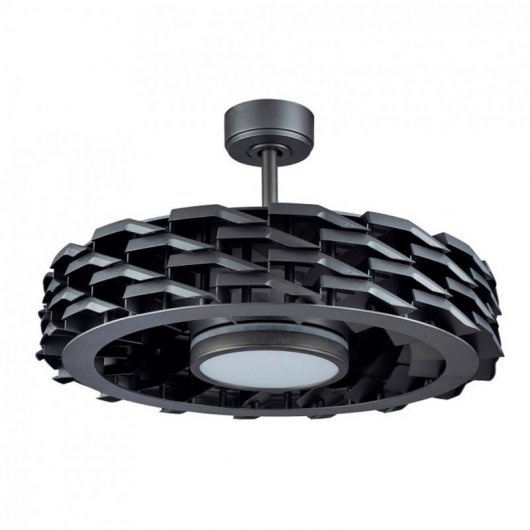 Sulion Rubik Ventilador de Techo con Luz y Mando 66W Café