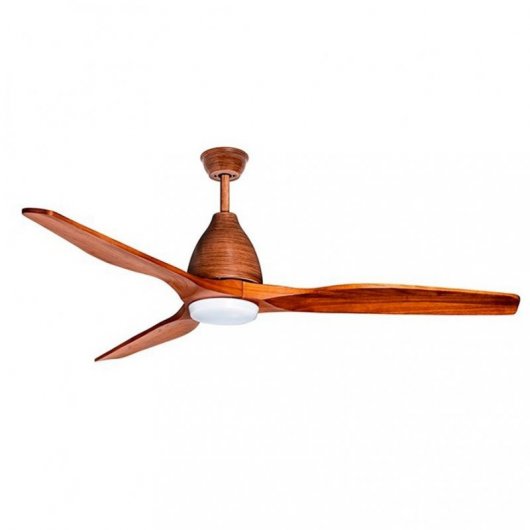 Sulion Maverick Ventilador de Techo con Luz y Mando 26W Madera