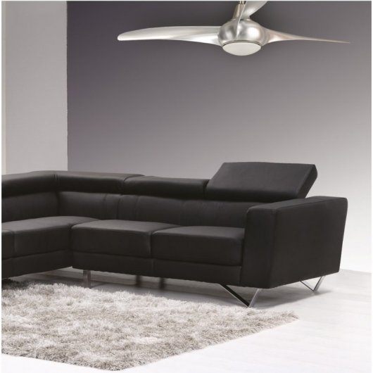 Mimax Sirocco Ventilador de Techo con Luz y Mando 38W Plata