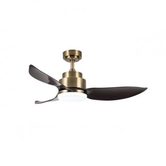 Bilake Racha Medium Ventilador de Techo con Luz LED Cuero/Wengué