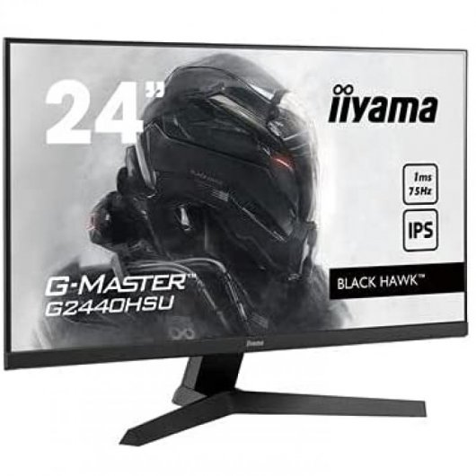 iiyama G-Master Black Hawk G2440HSU-B123.8" LED IPS FullHD 75Hz FreeSync