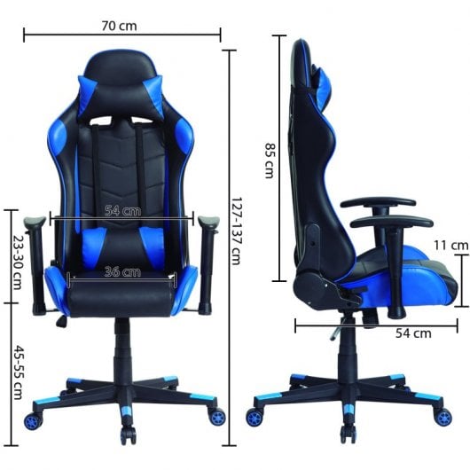 VS Venta-Stock Silla Gaming Azul/Negro