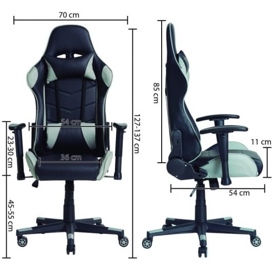 VS Venta-Stock Silla Gaming Gris/Negro