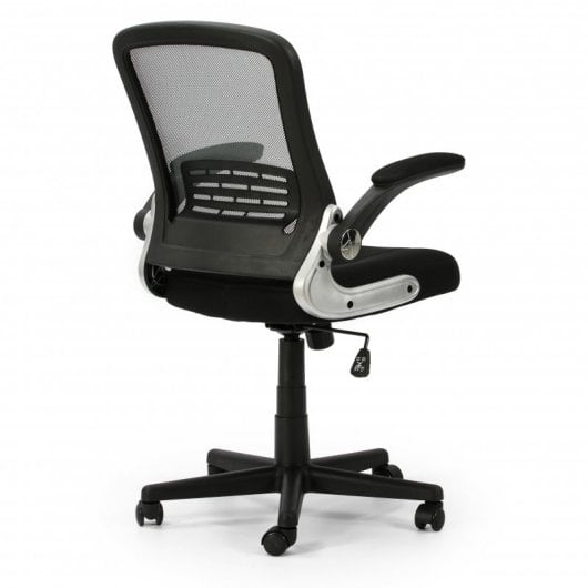 VS Venta-Stock Cosmos Silla de Oficina Reclinable con Brazos Abatibles Negra