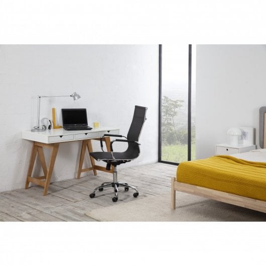 VS Venta-Stock Slim Sillón de Oficina Negro